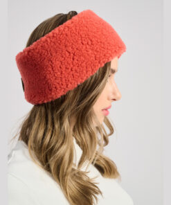Alwero - Stirnband / Halswärmer VOVO, Coral, Biowolle, ultra light - Limited Edition