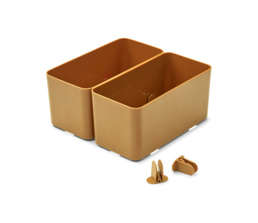 Liewood -  Aufbewahrungssystem "Jamal", 2er Set, golden caramel – Bild 2