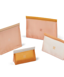 Liewood -  Mehrweg-Aufbewahrungsbeutel, "Keith", 4er Pack, Tuscany Rose