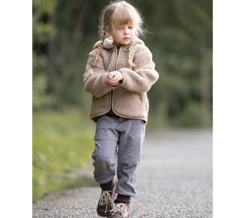Alwero - Übergangsjacke "YPOS" Junior, Biowolle, TAN, ultra light – Bild 3