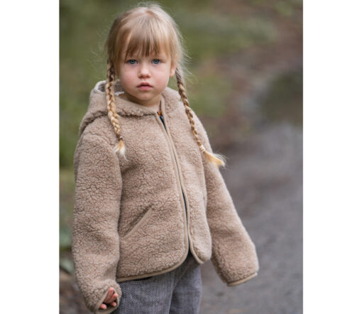 Alwero - Übergangsjacke "YPOS" Junior, Biowolle, TAN, ultra light