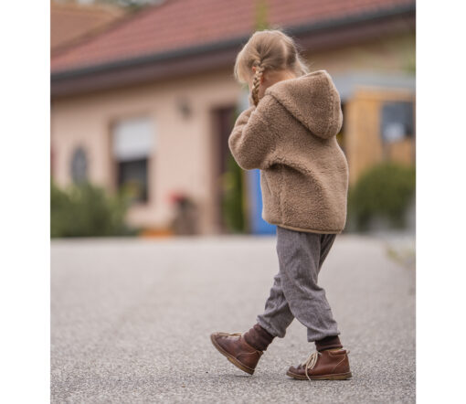 Alwero - Übergangsjacke "YPOS" Junior, Biowolle, TAN, ultra light – Bild 9
