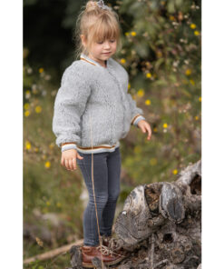 Alwero - Jacke BOOM Jr., Silver, Biowolle, ultra leicht