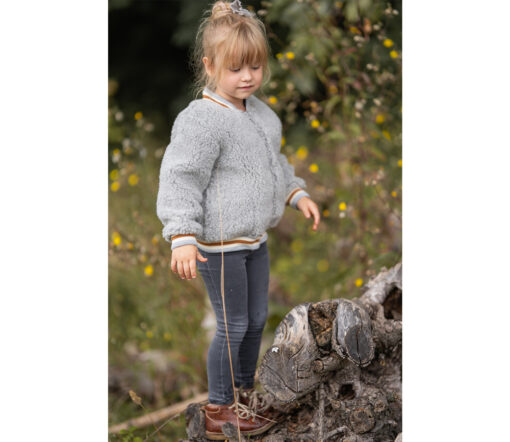 Alwero - Jacke BOOM Jr., Silver, Biowolle, ultra leicht