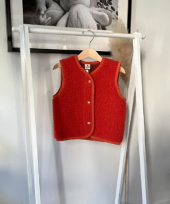 Alwero - Bodywarmer "TYB" Junior, Biowolle, CORAL, ultra light, LIMITED EDITION
