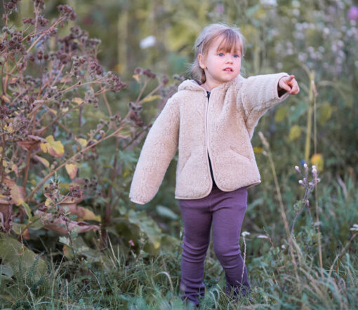 Alwero - Übergangsjacke "YPOS" Junior, Biowolle, SAND BROWN, ultra light – Bild 12
