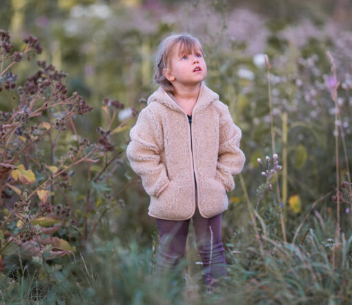 Alwero - Übergangsjacke "YPOS" Junior, Biowolle, SAND BROWN, ultra light – Bild 2