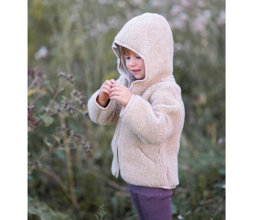 Alwero - Übergangsjacke "YPOS" Junior, Biowolle, SAND BROWN, ultra light – Bild 10