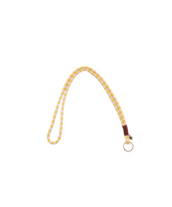 Sticky Lemon - The Sticky Sis Club, Schlüsselanhänger • keycord | stripes | lemon leaf