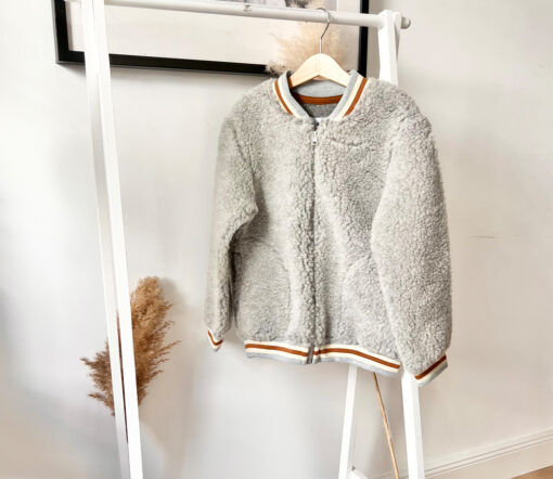 Alwero - Jacke BOOM Jr., Silver, Biowolle, ultra leicht – Bild 2