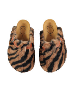 PiuPiuChick - Clogs, Tiger, faux-fur