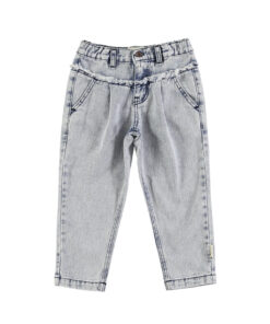 PiuPiuChick - Mom Jeans, washed blue denim