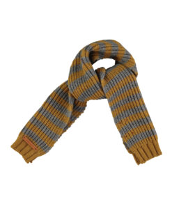 PiuPiuChick - Schal gestrickt, camel/grey