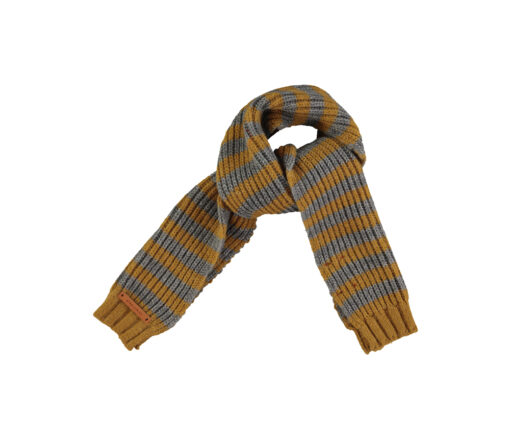 PiuPiuChick - Schal gestrickt, camel/grey
