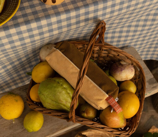 Sticky Lemon - Federmäppchen "Farmhouse", soil green/pear jam, Kord – Bild 2