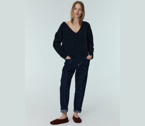 The New Society - Pullover WOMEN "REGINA", toasted caramel, Wollemix – Bild 4