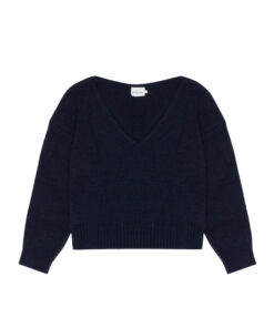 The New Society - Pullover WOMEN "REGINA", midnight navy, Wollemix