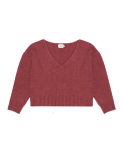 The New Society - Pullover WOMEN "REGINA", toasted caramel, Wollemix
