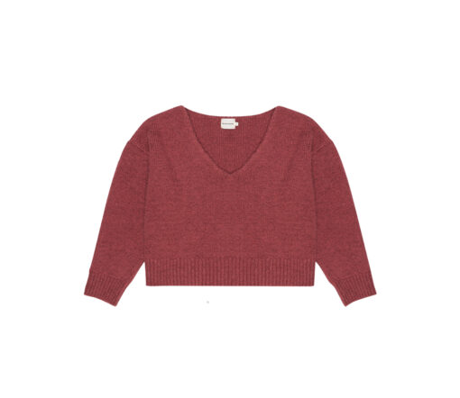 The New Society - Pullover WOMEN "REGINA", toasted caramel, Wollemix