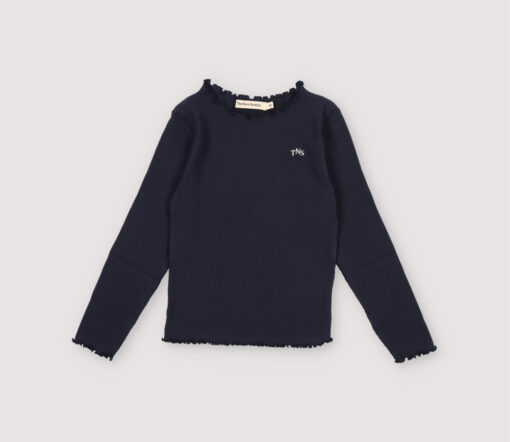The New Society - Longsleeve "Singapore", Biobaumwolle, midnight navy