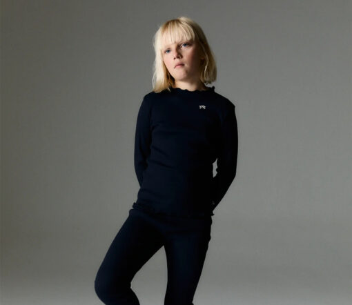 The New Society - Longsleeve "Singapore", Biobaumwolle, midnight navy – Bild 2