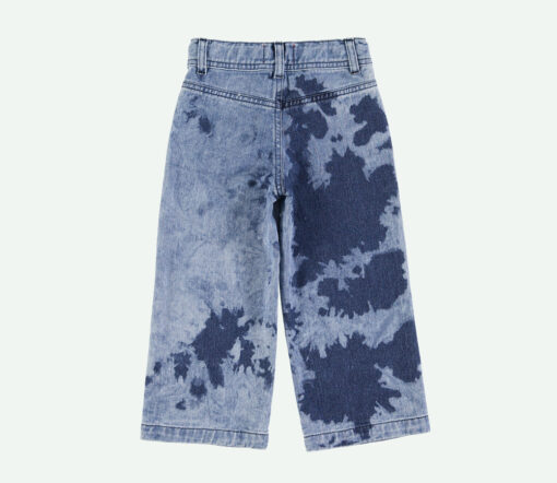 PiuPiuChick - Jeans Culotte, Blue Tie Dye – Bild 2