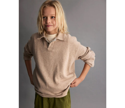 mylittleCOZMO - Sweater HECTOR, Feinstrick, beige