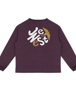JENEST - Longsleeve, BOB, plum, Biobaumwolle