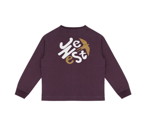 JENEST - Longsleeve, BOB, plum, Biobaumwolle