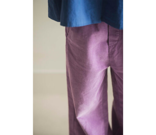 JENEST - Kordhose, CAMMIE, grape purple, Biobaumwolle – Bild 3