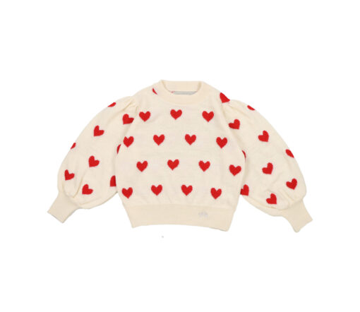 The New Society - Pullover "FUJI", Herzen, WolleMix