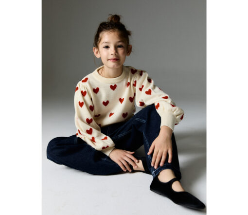 The New Society - Pullover "FUJI", Herzen, WolleMix – Bild 6