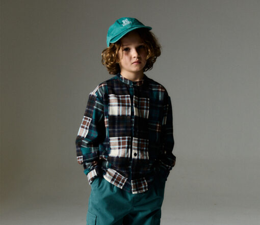 The New Society - Cap "OXFORD", retro green, Biobaumwolle – Bild 2