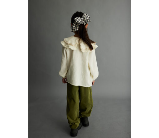 mylittleCOZMO - Bluse EVA, Ivory, Biobaumwolle – Bild 6