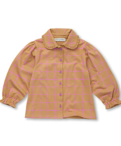 SPROET & SPROUT - Bluse Peter Pan, CHECKED, mustard, Biobaumwolle