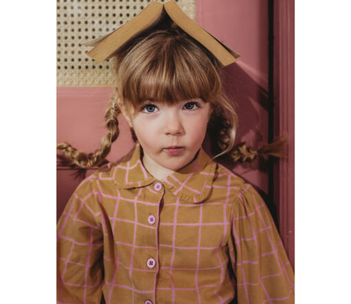 SPROET & SPROUT - Bluse Peter Pan, CHECKED, mustard, Biobaumwolle – Bild 2