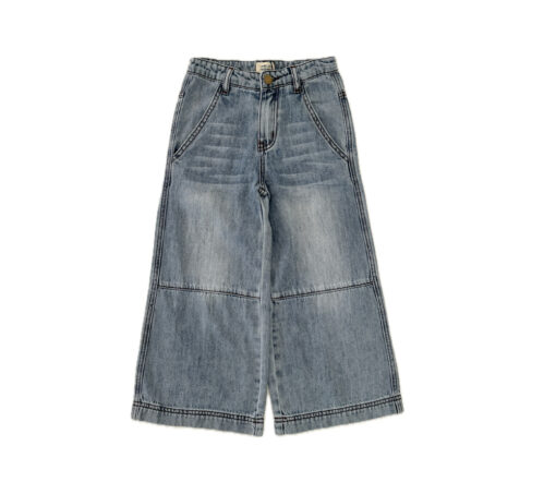 LongLiveTheQueen - Jeans mit Schlag, Blue Denim, Baumwolle