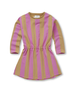 SPROET & SPROUT - Kleid, SKATER DRESS, block stripe, purple pink, Bio Baumwolle