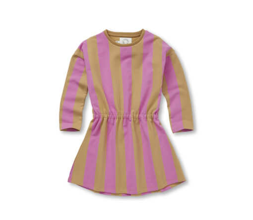 SPROET & SPROUT - Kleid, SKATER DRESS, block stripe, purple pink, Bio Baumwolle
