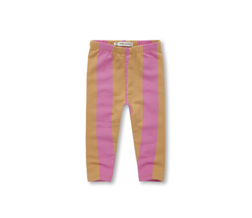 SPROET & SPROUT - Leggings, BLOCK STRIPE, purple pink, Bio Baumwolle
