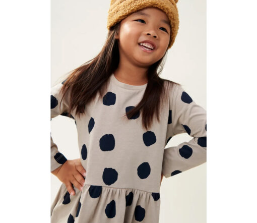 Liewood -  Jerseykleid "LIMA", mit Print, Mist/Dots, Biobaumwolle – Bild 3