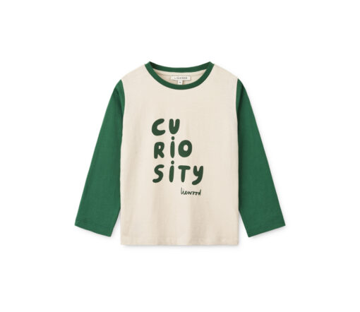 Liewood -  Longsleeve "APIA", ecru/green, Biobaumwolle GOTS zertifiziert – Bild 2