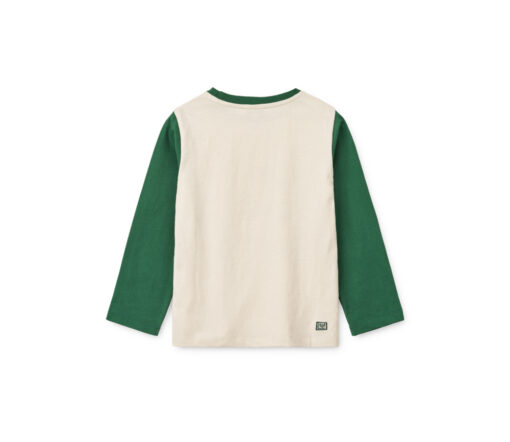 Liewood -  Longsleeve "APIA", ecru/green, Biobaumwolle GOTS zertifiziert – Bild 3