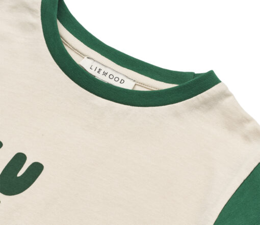 Liewood -  Longsleeve "APIA", ecru/green, Biobaumwolle GOTS zertifiziert – Bild 4