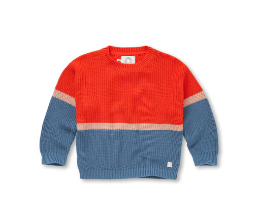 SPROET & SPROUT - Sweater, COLOUR BLOCK, red/blue