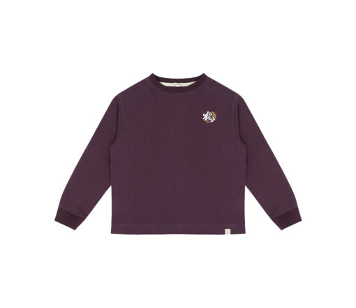 JENEST - Longsleeve, BOB, plum, Biobaumwolle – Bild 3