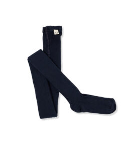 mylittleCOZMO - Strumpfhose, gerippt, navy, Biobaumwolle