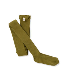 mylittleCOZMO - Strumpfhose, gerippt, green, Biobaumwolle