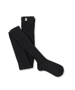 mylittleCOZMO - Strumpfhose, gerippt, grey melange, Biobaumwolle