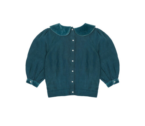 JENEST - Bluse, LIV, sea green, Leinen/Biobaumwolle – Bild 2